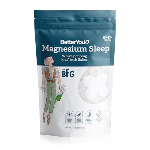 Image of BetterYou Magnesium Sleep Whizz-Popping Kids' Bath Flakes, Pure Zechstein Magnesium Chloride, Aids Relaxation Before Bedtime, in Partnership with The Roald Dahl Story Company