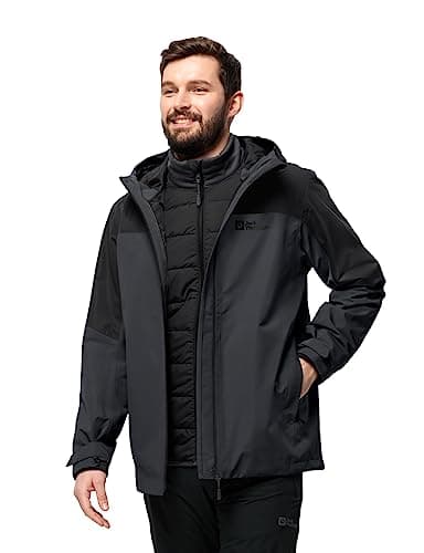 Image of Jack Wolfskin Men's Glaabach 3-in-1 Jacket M, Black, M