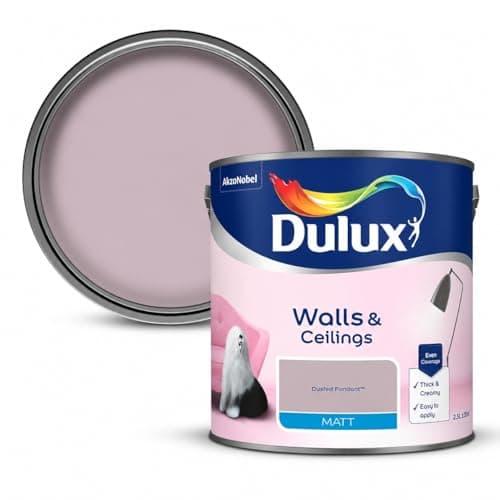 Image of DRW Dusted Fondant Matt Emulsion Paint 2.5L | Interior Wall and Ceiling Paint | Smooth Flat Matt Finish | Durable Everyday Room Paint for Living Room Bedroom Hallway and Dining Room