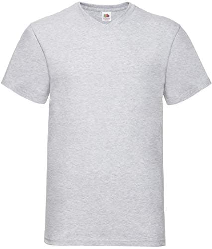 Image of Fruit of the Loom Mens Super Premium Short Sleeve Crew Neck T-Shirt (5XL) (Heather Grey)