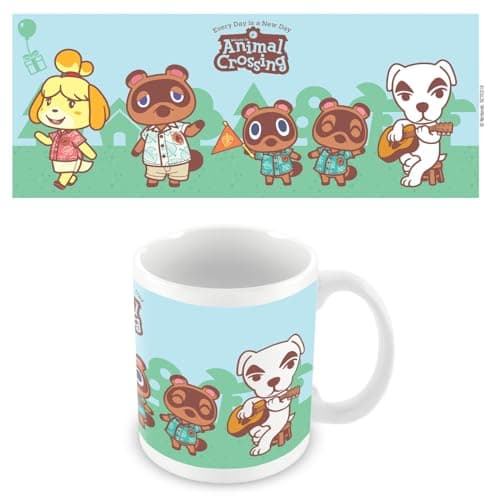Image of Pyramid International Animal Crossing Mug – Outdoor Lineup – 11oz (315ml) White Ceramic Coffee Cup – One Size