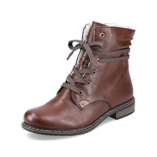 Image of Rieker Women's 71229 Lace-up Boots, Brown Mogano, 6.5 UK
