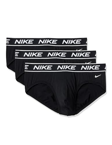 Image of Nike Men's All Day Micro Stretch Hip Brief Underwear (3-Pack), Black/Black/Black