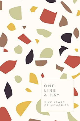 Image of One line a day - Five years of memories: Undated memory keeper notebook - Modern One sentence a day journal - 6x9 inches