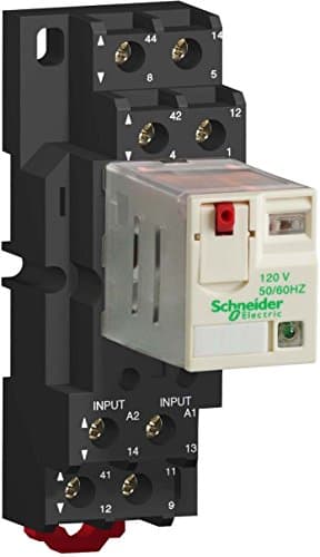 Image of Schneider Electric RPZF2 Socket 2CO, 2 Co Socket Mi X ed Terminals