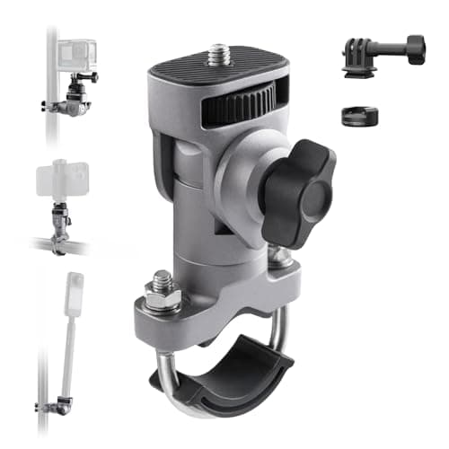 Image of PGYTECH CapLock U-Bolt Handlebar Mount Aluminum Bike Motorcycle Bracket for Insta360 Ace Pro 2/X5, 2 Cushion Block with 1/4" Thread for Gopro, for DJI Osmo 360/Action 6/5pro/Pocket Action Camera