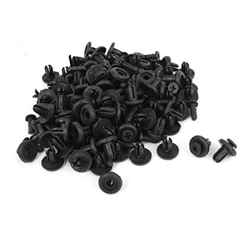 Image of sourcingmap Car Door Trim Panel Push Type Fastener Rivets Clips 7mm Hole 100 Pcs