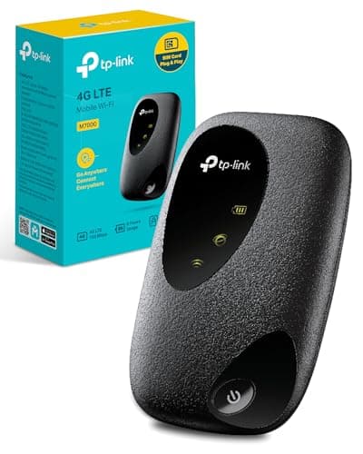 Image of TP-Link M7000 4G MiFi, Portable Travel WiFi Device, 4g Router With Sim Slot, Low Cost Unlocked LTE Cat4 Mobile Hotspot Dongle, Caravan Wi-Fi, High Global Compatibility, Easy App Management
