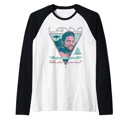 Image of Star Wars Rock Poster Lando Raglan Baseball Tee