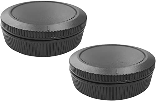 Image of Camera Body Cap & Lens Rear Cap Cover Compatible for Canon EOS R50 R100 R10 R8 R7 R6 R6 Mark II R5 R5 Mark II R5C R3 R RP More Canon RF Mount and Lens Accessories,HUIPUXIANG [2 Sets]