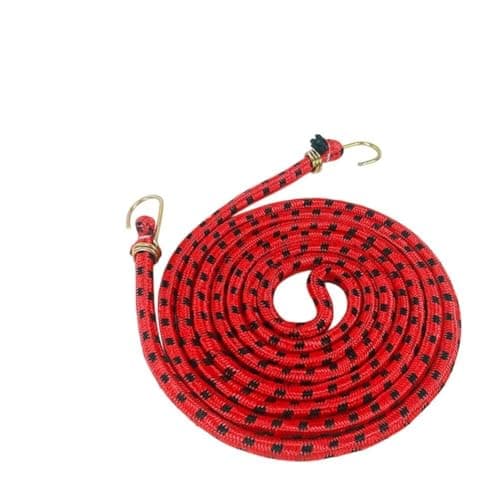 Image of Helilyco Extra Long Bungee Strap Rope with Hooks, for Heavy Duty Elastic Cord Hand for Truck, Car, for Bike and for Motorcycle, 15M, for 4M, 6M, 8M, 10M Length Options