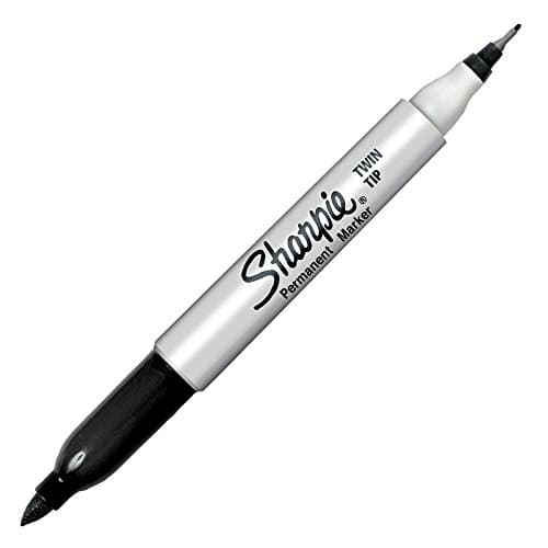 Image of Sharpie Twin Tip 2 in 1 Ultra Fine/Fine Tip Marker - Black