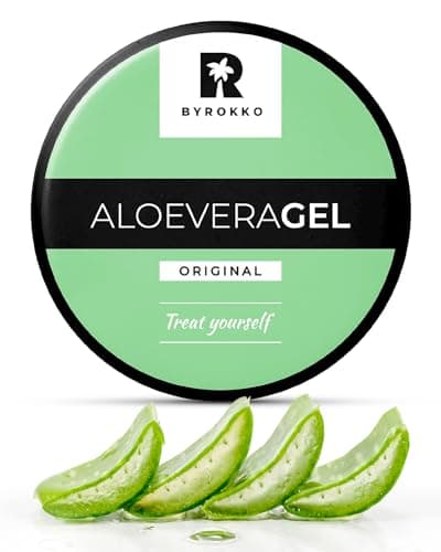 Image of BYROKKO Aloe Vera Gel After Sun, Cooling Gel for Sunburn Relief, Face & Body, Fast Absorbing, Non-Sticky Moisturizer with Panthenol, Vegan & Cruelty-Free, 200 ml