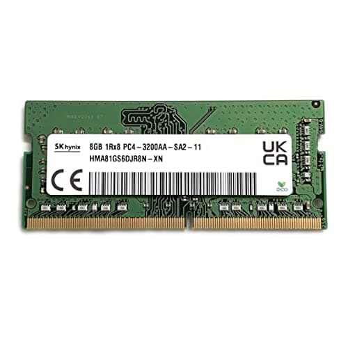Image of SK Hynix 8GB SODIMM DDR4 3200 PC4 1Rx8 HMA81GS6DJR8N-XN SO-DIMM Laptop RAM Memory for Dell HP Lenovo and Other Systems