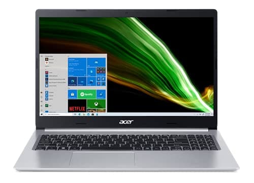 Image of acer Aspire 5 A515-45-R1YC Slim Laptop | 15.6" Full HD IPS | AMD Ryzen 5 5500U Hexa-Core Mobile Processor | 8GB DDR4 | 256GB NVMe SSD | WiFi 6 | Backlit KB | Windows 10 Home