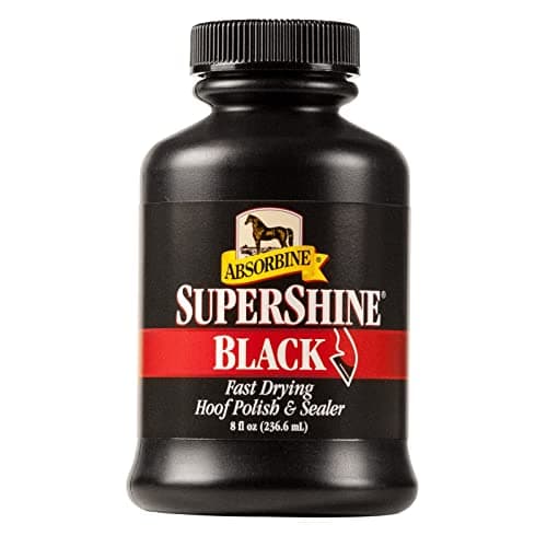 Image of Absorbine Unisex Super Shine Hoof Polish, Black, 237 ml UK