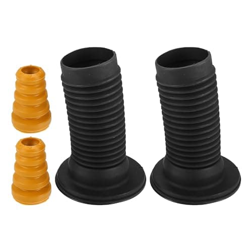 Image of Motoforti Front Suspension Bump Stop Shock Absorber Strut Boot Kit, for MITSUBISHI OUTLANDER 2014, Rubber, No.4055A031/4055A048/4040A555, Black Yellow, 2 Set