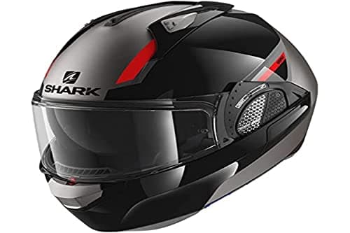 Image of Shark Evo GT Flip Front Helmet Sean AKR - Dual Black/Red/Anthracite M