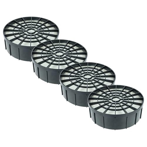 Image of vhbw 4x Filter Replacement for Kärcher 2.889-293.0 for Vacuum Cleaner - HEPA filter Black White