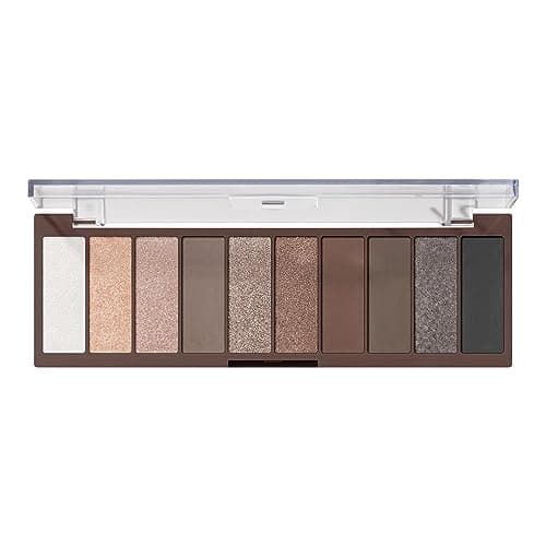 Image of e.l.f. Perfect 10 Eyeshadow Palette, Ten Ultra-pigmented Nude Shades, Blendable Formula, Vegan & Cruelty-free, Everyday Smoky (Packaging May Vary)