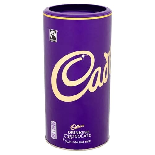 Image of Cadburys Fair Trade Drinking Chocolate, Rich & Smooth Drinking Chocolate, Approximately 375 Servings, 750 g Tub (Pack of 1)