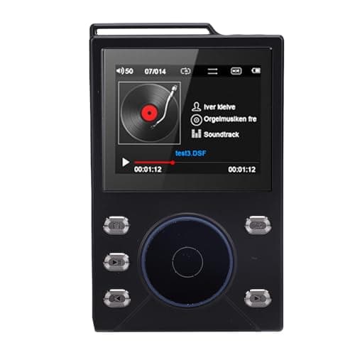 Image of Luocute HiFi MP3 Player, Lossless DSD FLAC High Resolution Digital Audio Music Player with 5.4, 16GB Built in Memory Support Up to 256GB, for Audiophiles Portable Music Player (128GB Small Memory