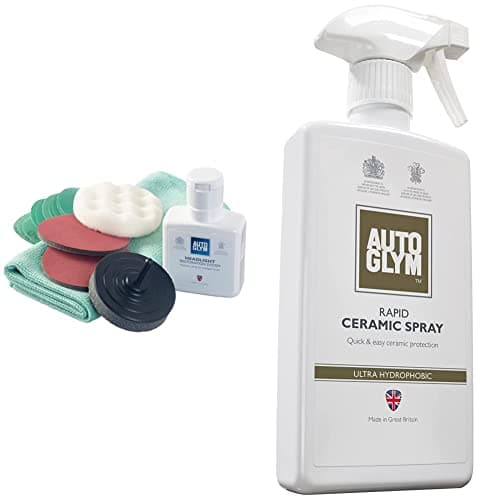 Image of Autoglym Headlight Restoration Complete Kit & Rapid Ceramic Spray, 500ml