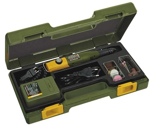 Image of Proxxon Micromot 60/EF (Length 220 mm, Weight 230 g, Power 40 W, Voltage 12-18 V, with Power Supply and 43 Tools, Hand Drill, Sander, milling Machine) 28514
