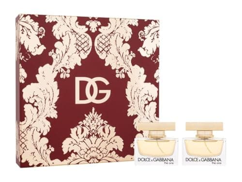 Image of Dolce & Gabbana The One Set, Women's Eau de Parfum, Amber Floral Fragrance, 2x50ml, with Lily, Jasmine, Vanilla, Musk Notes