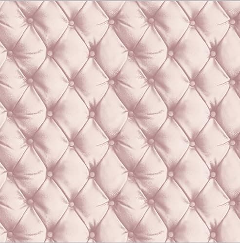 Image of Arthouse Blush Pink Wallpaper - Sumptuous & Glamorous Design Featuring a Faux Quilted Effect - Realistic Detailing & Shading with a Subtle Metallic Sheen Finish - Whole Room or Feature Wall 618103