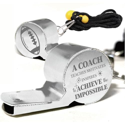 Image of CREATCABIN 1 Box Rugby Referee Whistle Stainless Steel Whistles for Coaches with Lanyard Silver Metal Loud Clear Sound Teacher Gear for Sports Officials Soccer School Training Outdoor Lifeguard Hiking