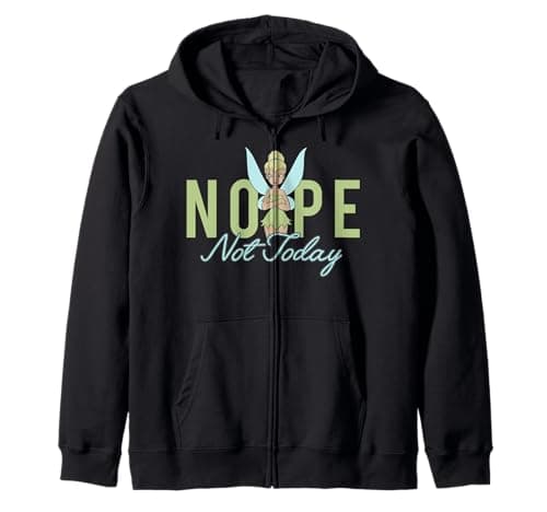Image of Disney Peter Pan Tinker Bell Nope Not Today Zip Hoodie