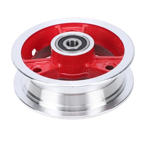 Image of OVAQUIXI 200x50 Front Wheel Hub, Aluminum Alloy Lightweight Replacement for Electric Scooter with 8 Inch Tires and 10mm Bearings