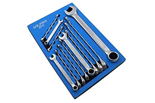 Image of US PRO Combination Spanner Wrench Set 12pc Metric 6mm to 22mm 2273