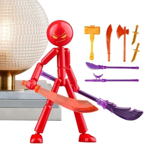 Image of Collectable Action Figures Set, Stop Motion Figures With 7 Weapons, Full Body Mechanical Doll, Multi-Jointed Movable Robot, Full Body Mechanical Doll Birthday for Kids & Hobbyists