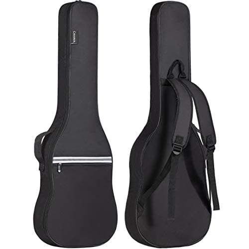 Image of CAHAYA Electric Guitar Bag Gig Bag 6mm Padding Padded Backpack with Reflective Bands Soft Guitar Case Black, CY0225