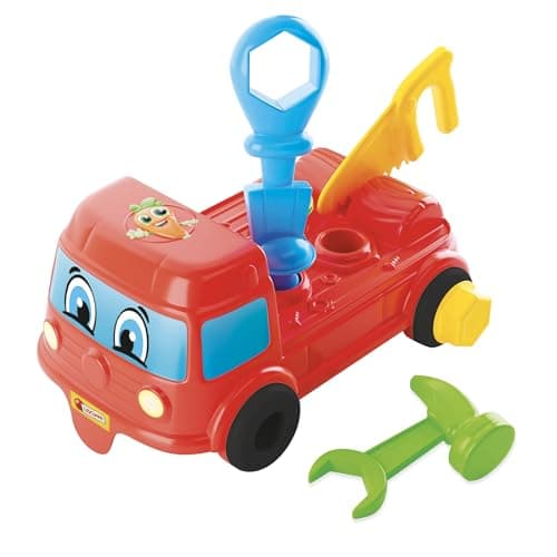Image of Lisciani - CAROTINA BABY Edu Shapes - My First Truck - Educational game for babies from 10 months - Learn Shapes and Colours - with 3 tools and 6 accessories - Sensory Training Game 1st Age Gift Idea