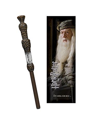 Image of The Noble Collection Harry Potter Albus Dumbledore Wand Pen and Bookmark - 9in (23cm) Stationery Pack - Officially Licensed Film Set Movie Props Wand Gifts