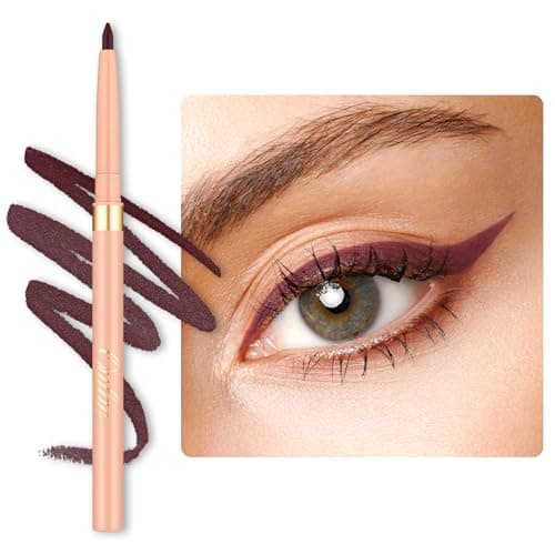 Image of OULAC Matte Brownish Purple Eye Liner & Lip Liner 2 in 1, Waterproof, Smudge-proof Retractable Eyeliner Pencils Lasts 24H+, Highly Pigmented and Smooth, Vegan (LL07) Heartfelt