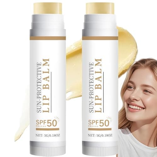 Image of 2PCS SPF 50 Tinted Lip Balms,Natural Sunscreen Lipstick Stick with UV Protection,Moisturizing Lip Butter Balm,Mini Sun Protective Lip Balm,Moisturizing Lip Balm for Shine&Hydration,for Daily Use