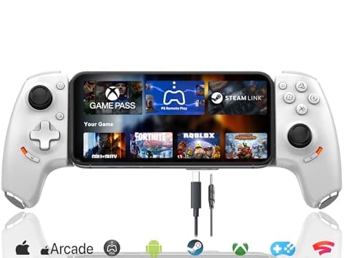 Image of Megadream Phone Controller for iPhone 17/16 /Android USB C Mobile Gaming Controller with 3.5mm Audio Jack, Remote Player Gamepad for PS5/PS4/Xbox/PC, Cloud Game, Hall Joysticks/Hall Trigger
