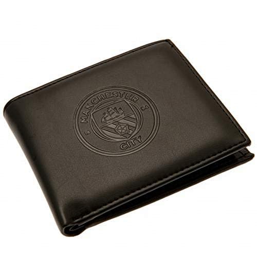 Image of MANCHESTER CITY FC Debossed Wallet (One Size) (black)
