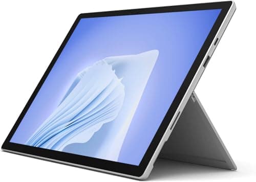 Image of Microsoft Surface Pro 7 Touchscreen Business Laptop, 12.3 Inch (2736 x 1824), Intel Core i3-1005G1, 4 GB RAM, 128 GB SSD, Silver, Windows 11 Pro (Refurbished)