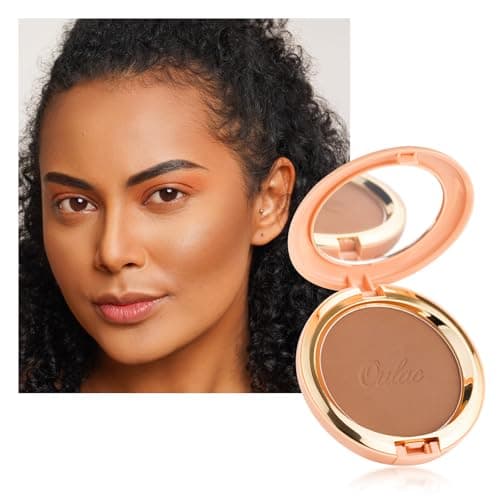 Image of Oulac Brozner Powder Face Makeup - Bronzed Satin Finish, Highly Pigmented, Sun kissed Natrual Look, Also for Blusher, Contour Cream Bronzer, Vegan & Cruelty-Free BS03