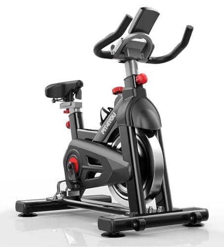 Image of FIT4YOU Exercise Bike Indoor Cycling Home Gym Workout Cardio Fitness Adjustable Resistance LCD Monitor FY-EB07 Black