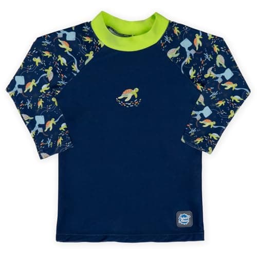 Image of Splash About Long Sleeve Rash Top, Turtle Tide - 2 Years