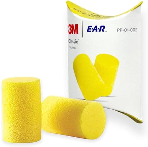 Image of Classic Foam Ear Plugs - Noise Reducing Ear Defenders, 50 Pairs Yellow Earplugs, Each Individually Wrapped for Optimal Comfort and Cleanliness (50 Pairs)