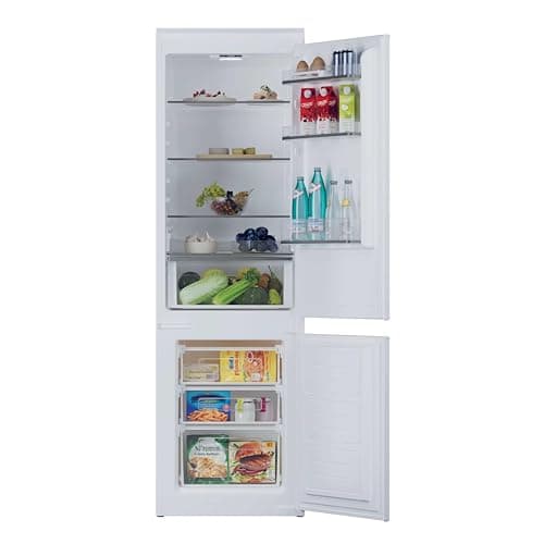 Image of Hoover H-Fridge 300 Integrated Fridge Freezer, E Rated, Static Cooling, 250L Total Capacity, White, 54x54.5x177 cm - HOBBML18EK