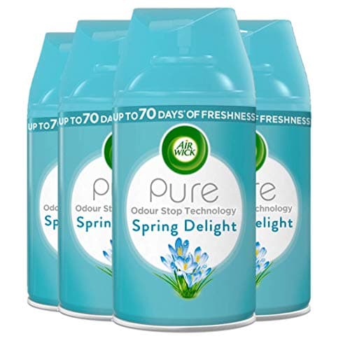 Image of Air Wick | Spring Delight |Automatic Air Freshener |Freshmatic Auto Spray Refill | 250ml| Pack of 4