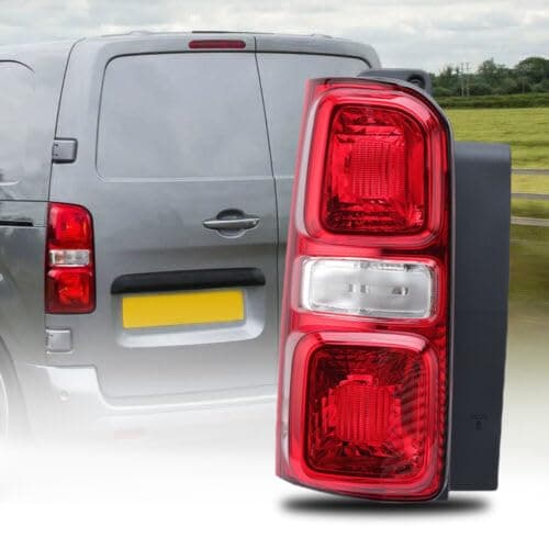 Image of Rear Light Lens For Peugeot Expert Vauxhall Vivaro Toyota Proace Citroen Dispatch Space tourer 2016-2024 Tail Brake Lamp Left N/S Passenger Side